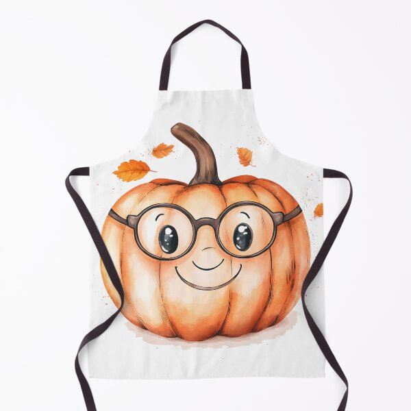 Item preview, Friendly Pumpkin Wearing Glasses and Smiling designed and sold by CharmingQuill.
