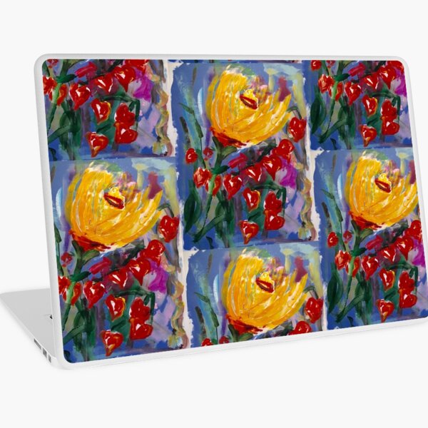 Painted Flowers of Tuscany Laptop Skin
