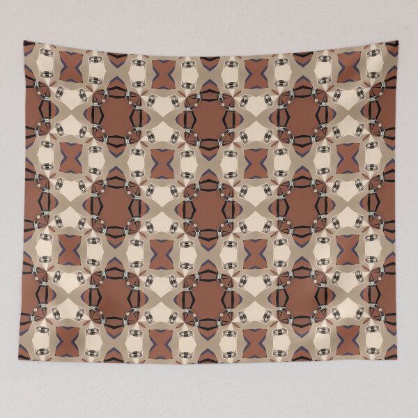 Item preview,  Brown Brocade Surface Pattern by Jenny Meehan 5 designed and sold by Jenny Meehan Art Prints and Patterns  .