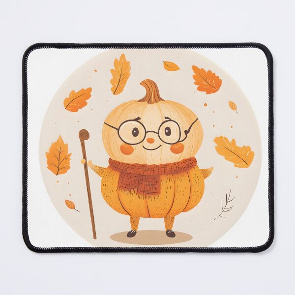 Item preview, Wise Pumpkin Elder with Glasses and Cane designed and sold by CharmingQuill.