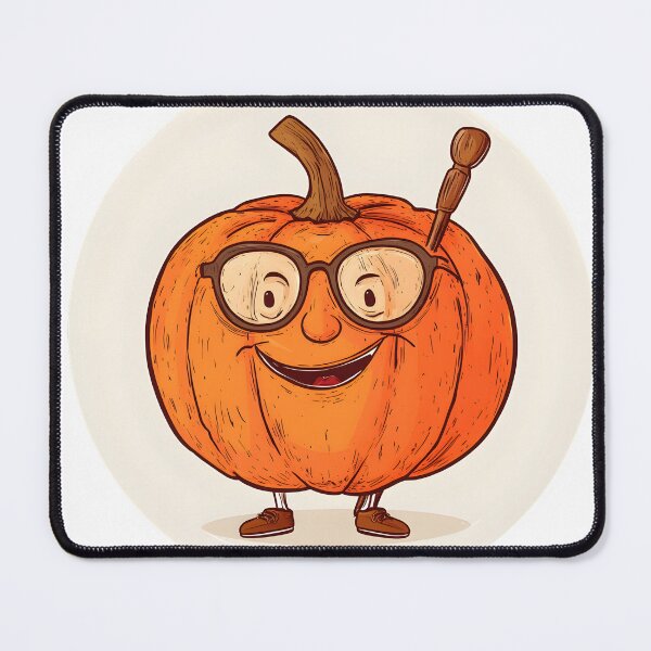 Item preview, Smiling Pumpkin with Glasses and Cane designed and sold by CharmingQuill.