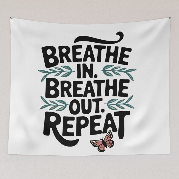 Item preview, Breathe in. Breathe out. Repeat yoga instructor designed and sold by Angie-Atelier.