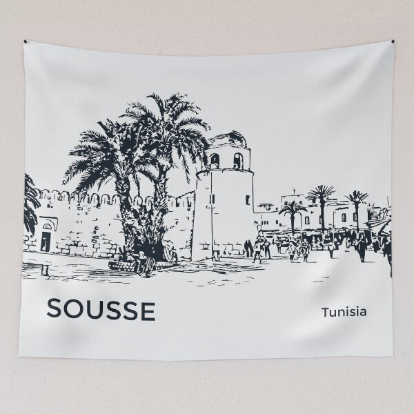 Item preview, Sousse Tunisia designed and sold by Lakeric Cityscapes.