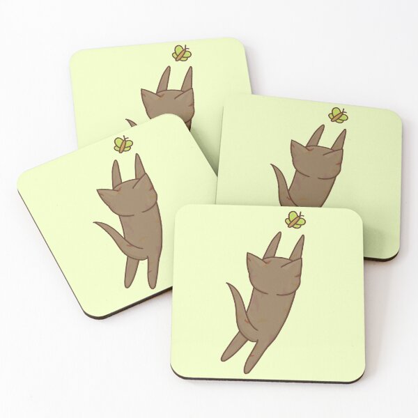 Item preview, Brown Kitten with Butterfly designed and sold by KitKattyDesigns.
