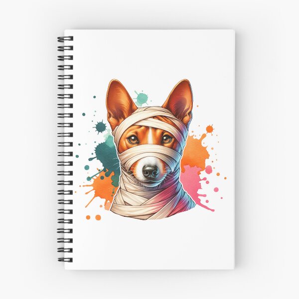 Item preview, Basenji in Mummy Wrapping designed and sold by MyCozyCorner24.