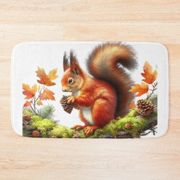 Item preview, Under the golden foliage: the squirrel and his pine cone designed and sold by CHRIST5000.