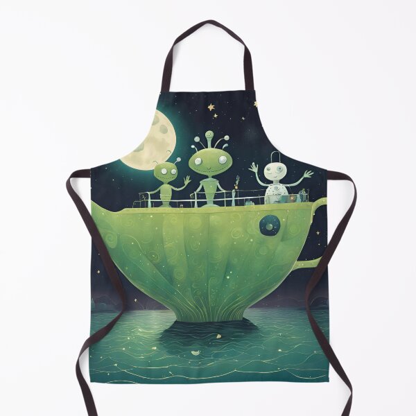 Item preview, A Starry Night Adventure on a Floating Teapot designed and sold by Samarpanartz.