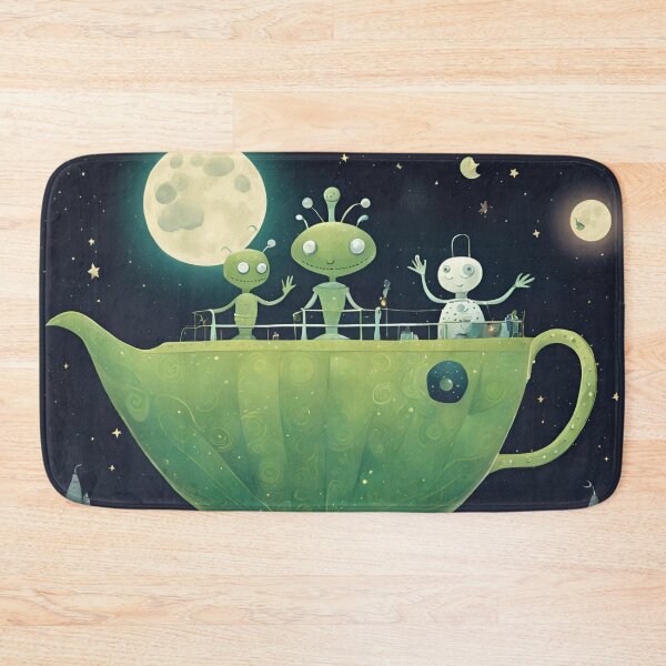 Item preview, A Starry Night Adventure on a Floating Teapot designed and sold by Samarpanartz.