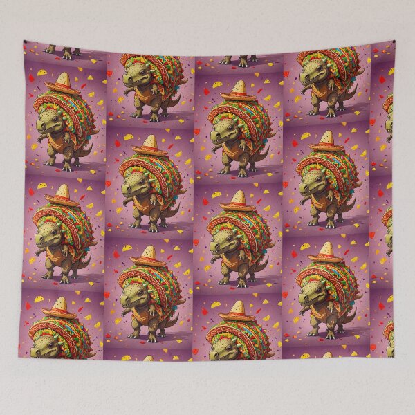 Item preview, Triple Tacosaurus Rex – Funny Dinosaur Taco Meme designed and sold by Earth Nature Creations.