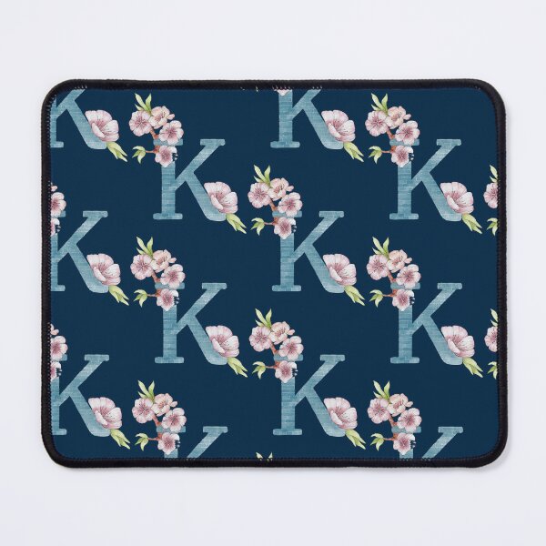 Item preview, LETTER K in watercolor with colorful flowers designed and sold by GinColorist.