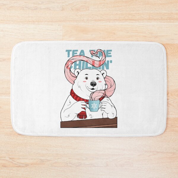 Item preview, Kawaii Polar Bear Tea Time Chillin' designed and sold by ObsidianDaz.