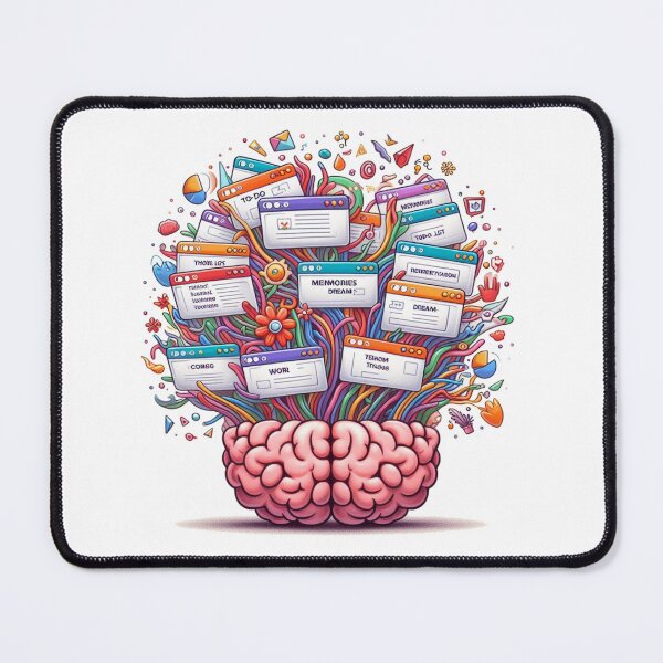 Item preview, Mi cerebro tiene demasiadas pestañas abiertas designed and sold by Anupios.