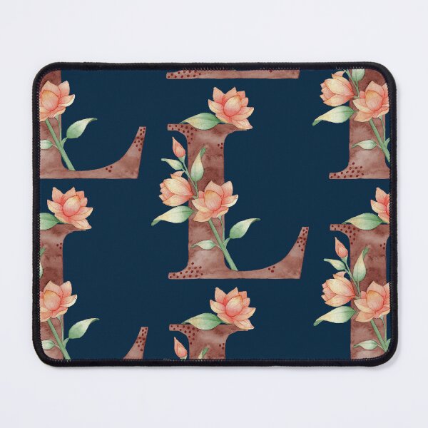 Item preview, LETTER L in watercolor with colorful flowers designed and sold by GinColorist.