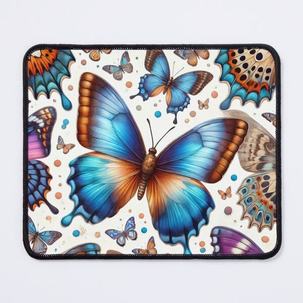 Item preview, COLORFUL BUTTERFLY REALISTIC BACKGROUND PATTERN #1 designed and sold by Arts4U.