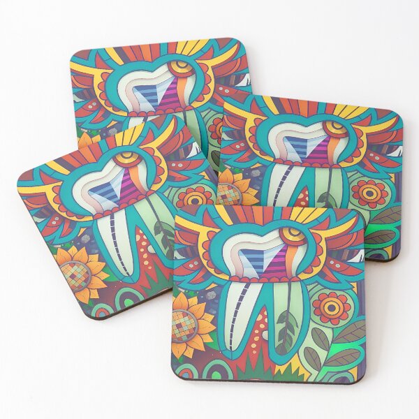 Item preview, Dental floral artwork Multicolor designed and sold by StatusRing-in.