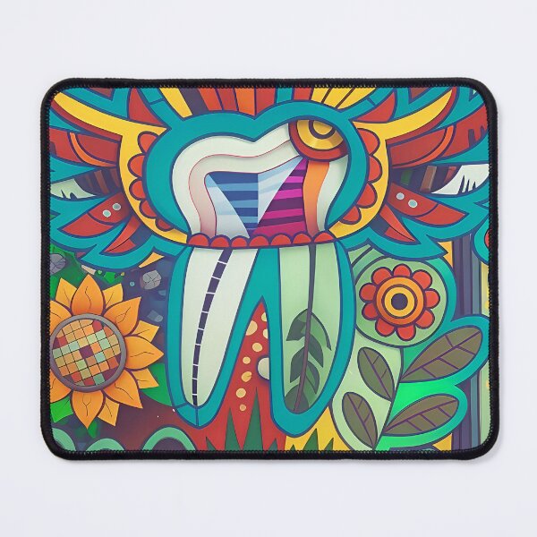 Item preview, Dental floral artwork Multicolor designed and sold by StatusRing-in.