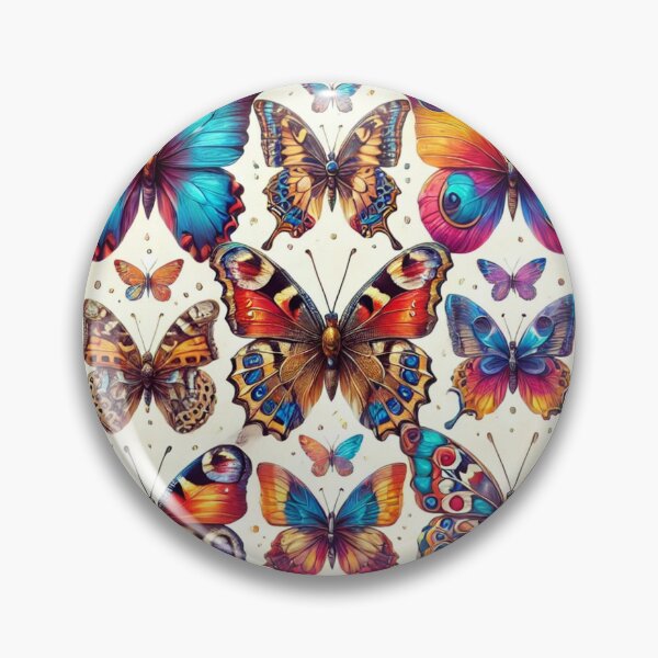 Item preview, STUNNING BUTTERFLY INTRICATE PATTERN COLORFUL VIBRANT designed and sold by Arts4U.