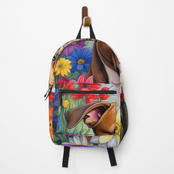 Item preview, Pitbull in Flower Garden designed and sold by PetsArt.