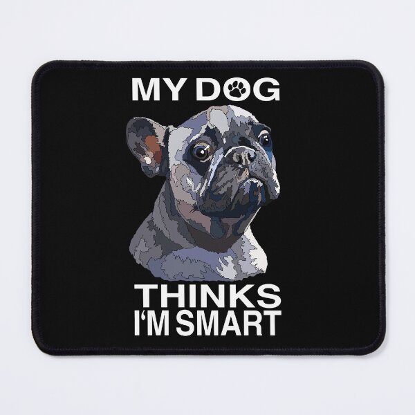 Item preview, Divertido perro francés azul designed and sold by Just-Arts-4U.