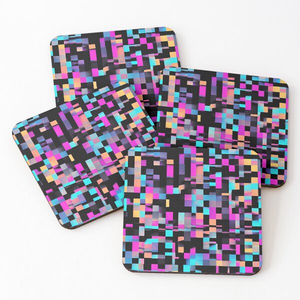 Item preview, Y2K Glitch Neon Pixel Background designed and sold by Have Mercy.