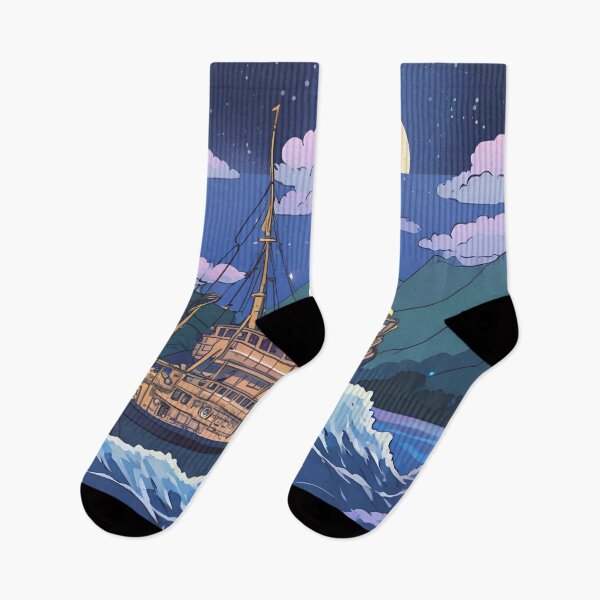 Item preview, Oceanic Odyssey- A Mystical Voyage Under the Moonlight designed and sold by Samarpanartz.