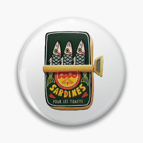 Item preview, Retro Sardine Tin Illustration designed and sold by BeUniqueCo.