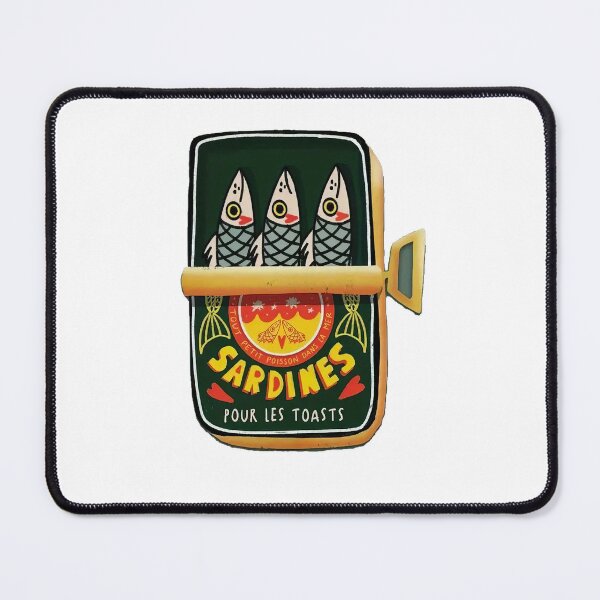 Item preview, Retro Sardine Tin Illustration designed and sold by BeUniqueCo.