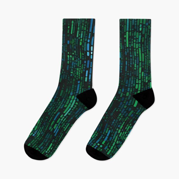 Item preview, Blue Matrix Code Rain on Black designed and sold by Have Mercy.