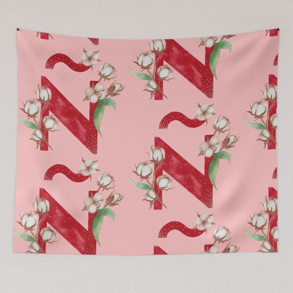 Item preview, Watercolor letter Ñ with colorful flowers designed and sold by GinColorist.