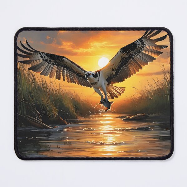 Item preview, Osprey with fish designed and sold by Myfeathers.