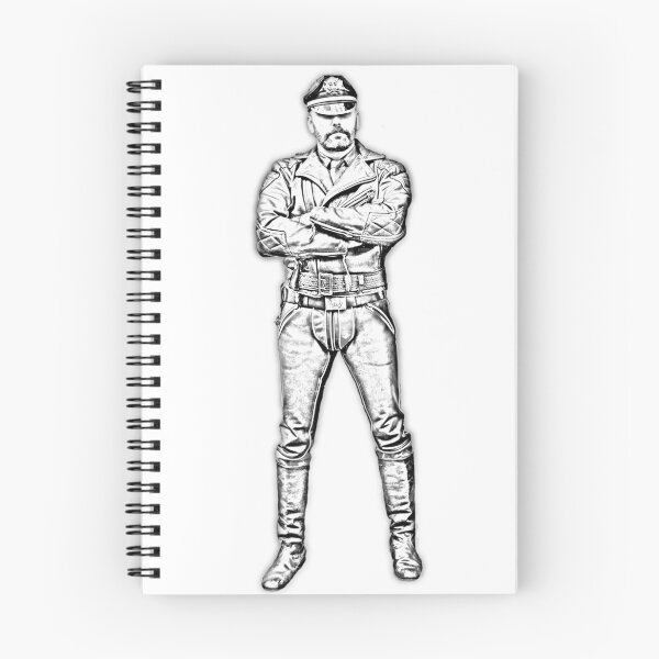 Item preview, Gay Leather Man drawing silhouette designed and sold by MadAnt.