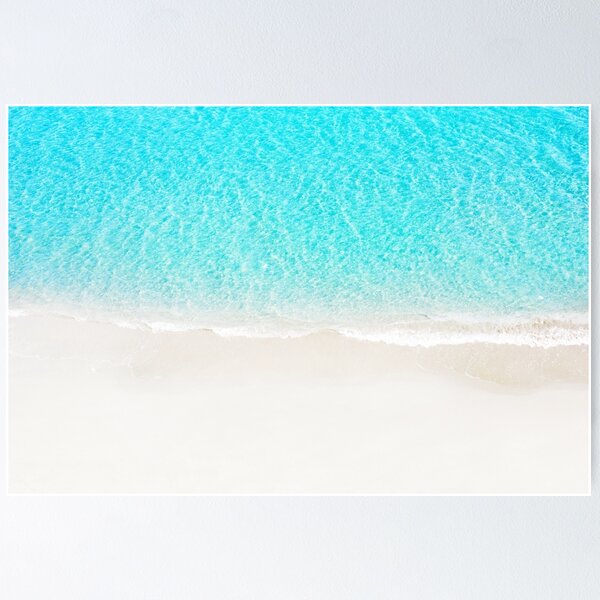 Item preview, Sand beach with turquoise sea waves designed and sold by msOctopus.