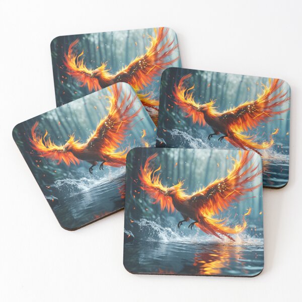 Item preview, Phoenix over water designed and sold by Myfeathers.
