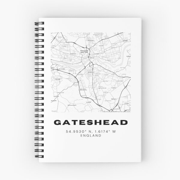 Item preview, Gateshead Coordinates Map Print | Minimalist Black and White Art designed and sold by RM-Journey.