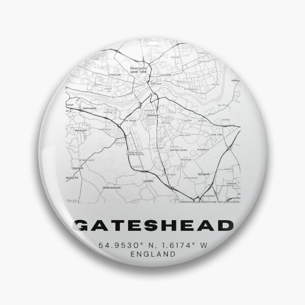 Item preview, Gateshead Coordinates Map Print | Minimalist Black and White Art designed and sold by RM-Journey.