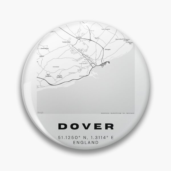 Item preview, Dover Coordinates Map Print | Minimalist Black and White Art designed and sold by RM-Journey.