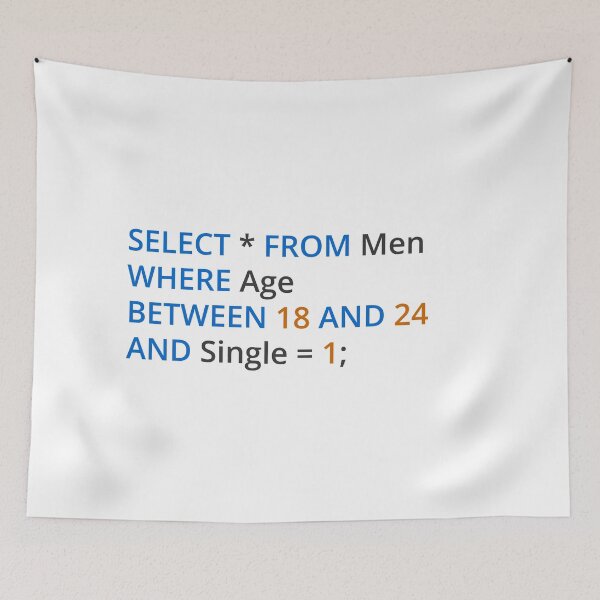 Item preview, Dating Query v2 - Funny Programming Jokes - Light Color designed and sold by Programming Jokes.
