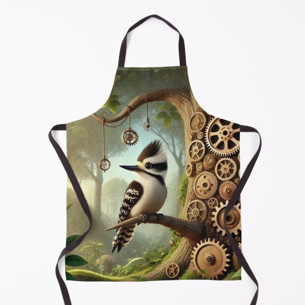 Item preview, Steampunk Downy Woodpecker designed and sold by Sillytoe.