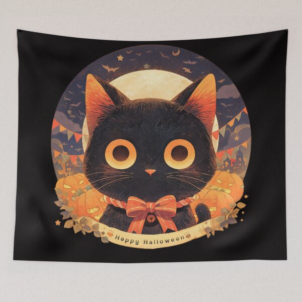 Item preview, Happy Halloween Black Cute designed and sold by CalyCollab.