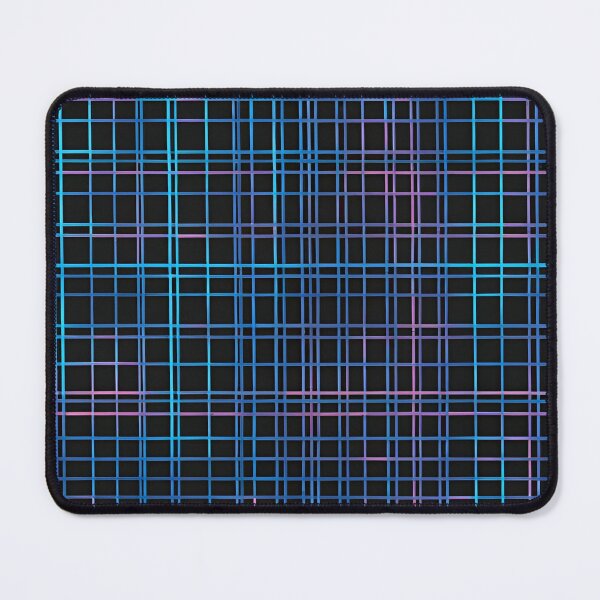 Item preview, Neon Blue Grid on Black Background designed and sold by Have Mercy.