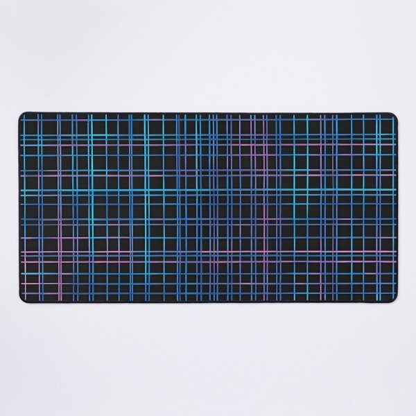 Item preview, Neon Blue Grid on Black Background designed and sold by Have Mercy.