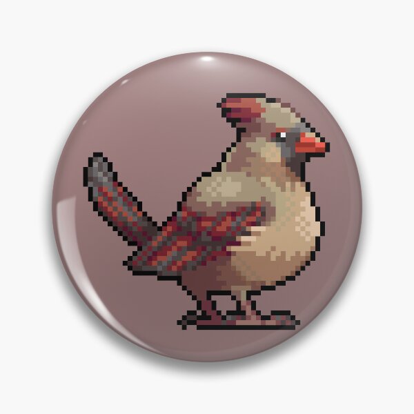 Item preview, pixel northern cardinal designed and sold by Shalmons.