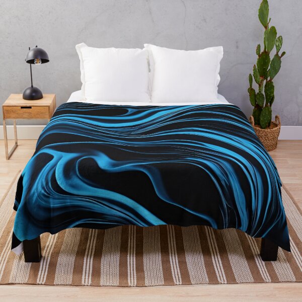 Item preview, Edgy Blue Flames and Waves on Black designed and sold by Have Mercy.