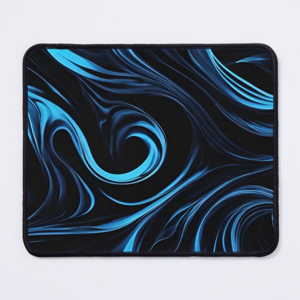 Item preview, Edgy Blue Flames and Waves on Black designed and sold by Have Mercy.