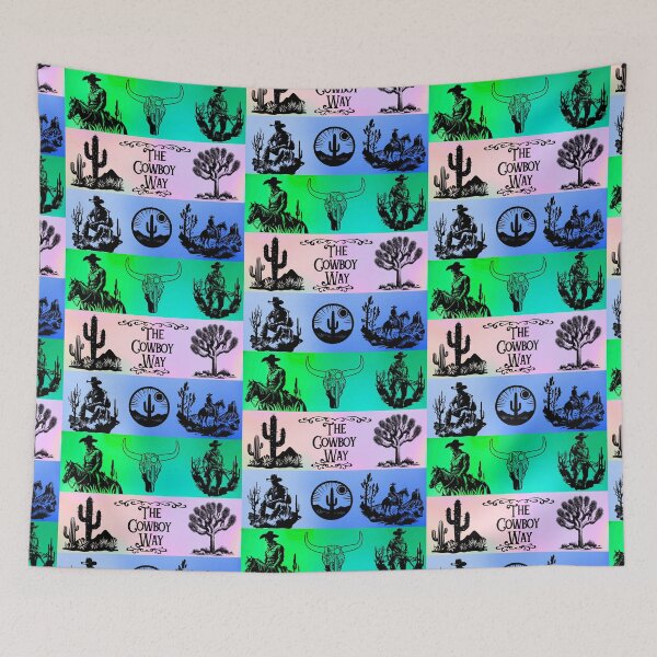 Item preview, The Cowboy Way Pop Art Silhouettes: Bold Western Vibes with Vibrant Colors designed and sold by Fredster1966.