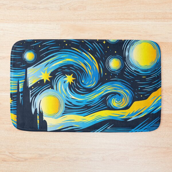 Item preview, A Starry Night Minimalist designed and sold by ArtFactoryAI.