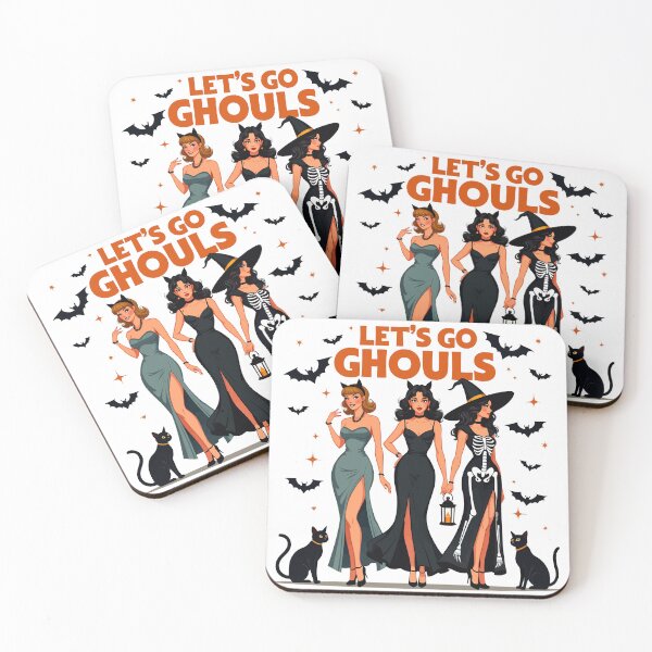 Artikelvorschau, Lass uns Ghouls Halloween Hexe gehen entworfen und verkauft von Quirky Shirts.