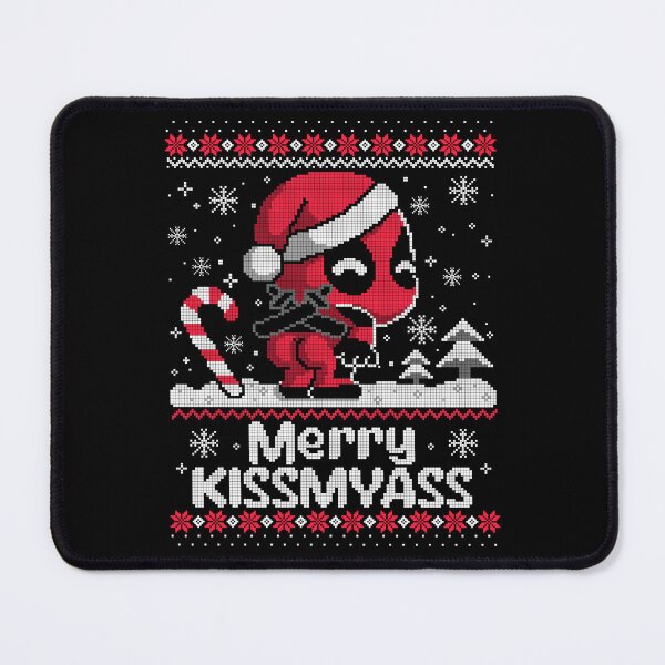 Item preview, Merry kissmyass superhero ugly christmas sweater designed and sold by NemiMakeit.