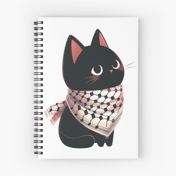 Item preview, Cute cat wearing the keffiyeh designed and sold by FreshArtFusion.