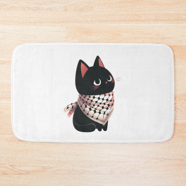Item preview, Cute cat wearing the keffiyeh designed and sold by FreshArtFusion.